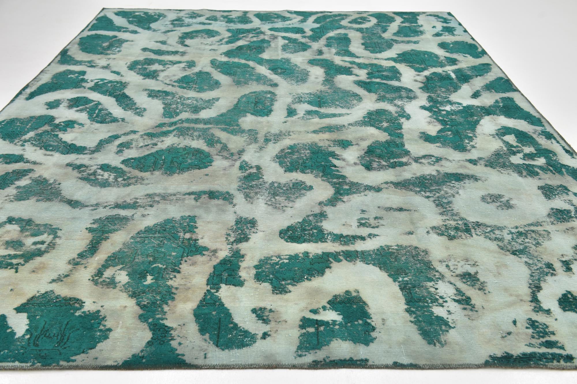 9' x 12' 4 Hand Knotted Ultra Vintage Persian Wool Rug