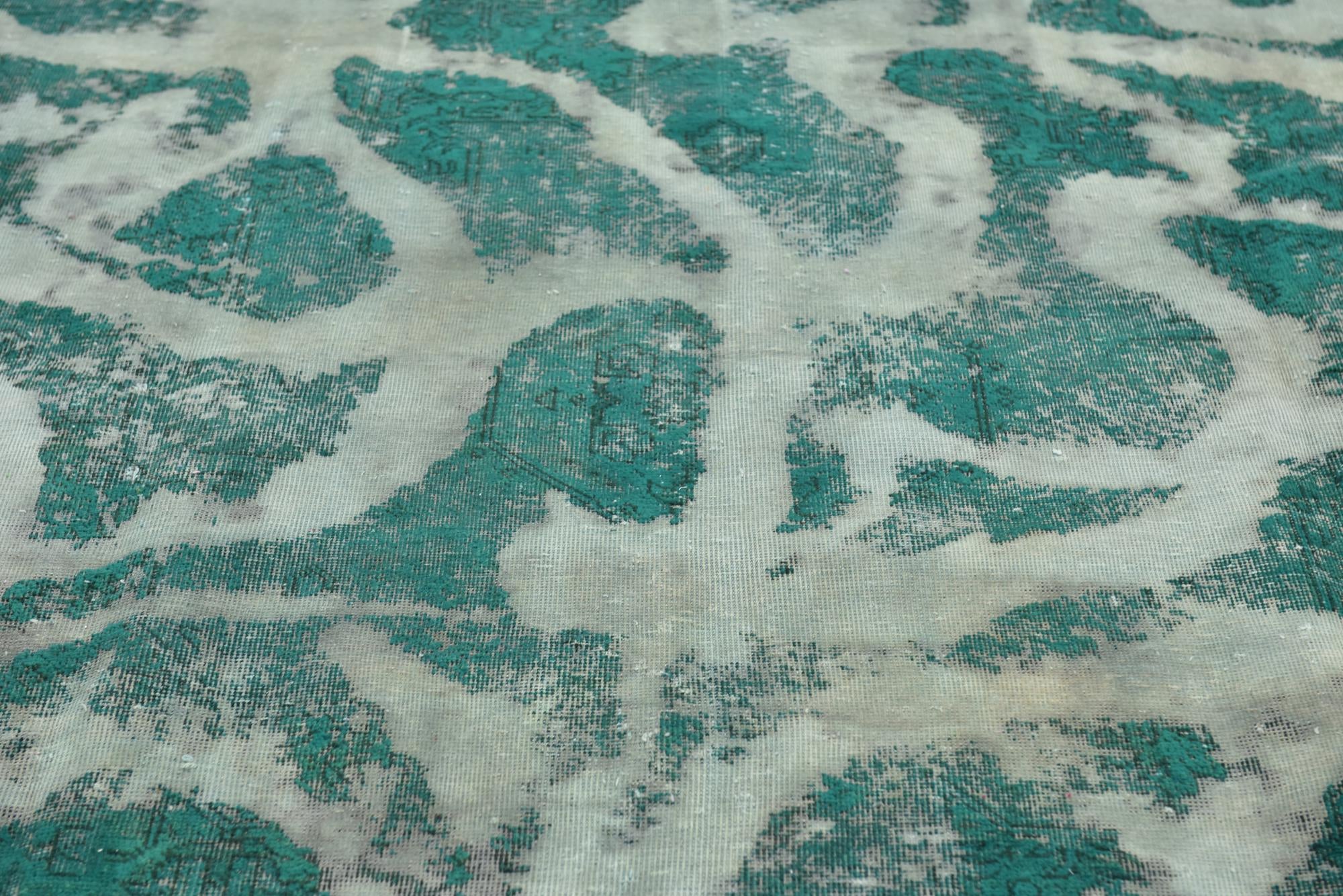9' x 12' 4 Hand Knotted Ultra Vintage Persian Wool Rug