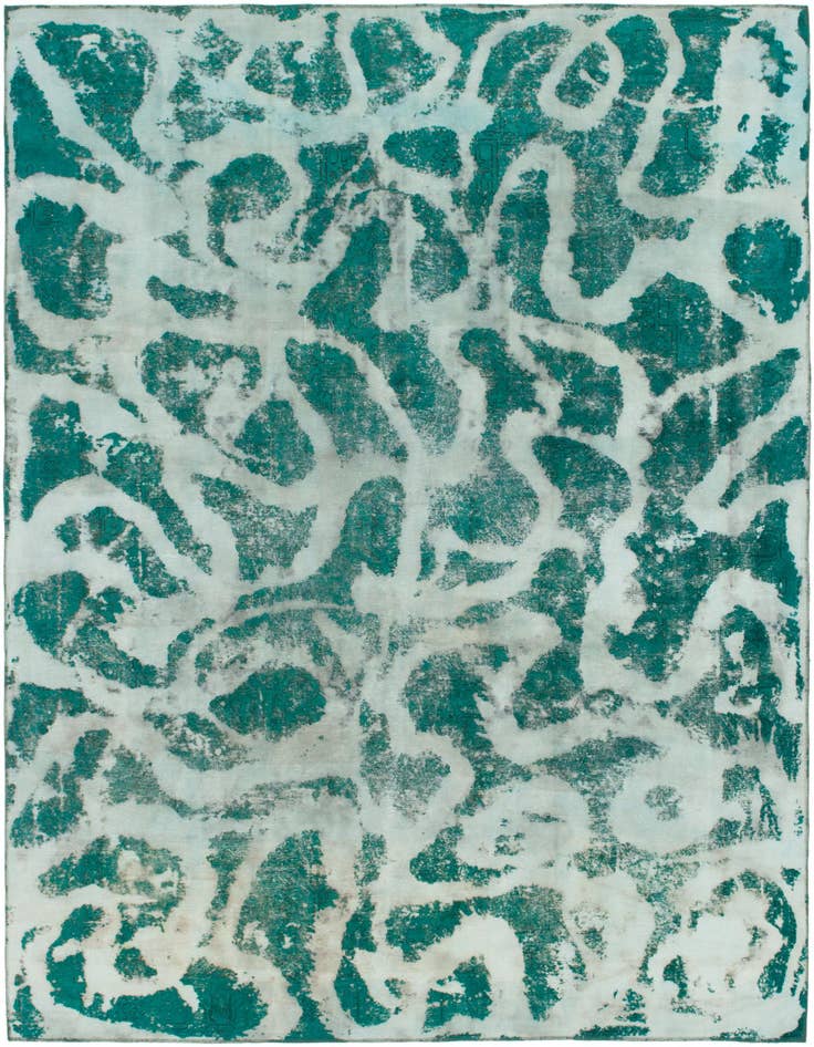 Detail image of 9' x 12' 4 Hand Knotted Ultra Vintage Persian Wool Rug