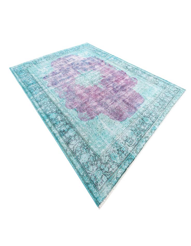 Detail image of 9' 7 x 12' 8  Hand Knotted Ultra Vintage Persian Wool Rug