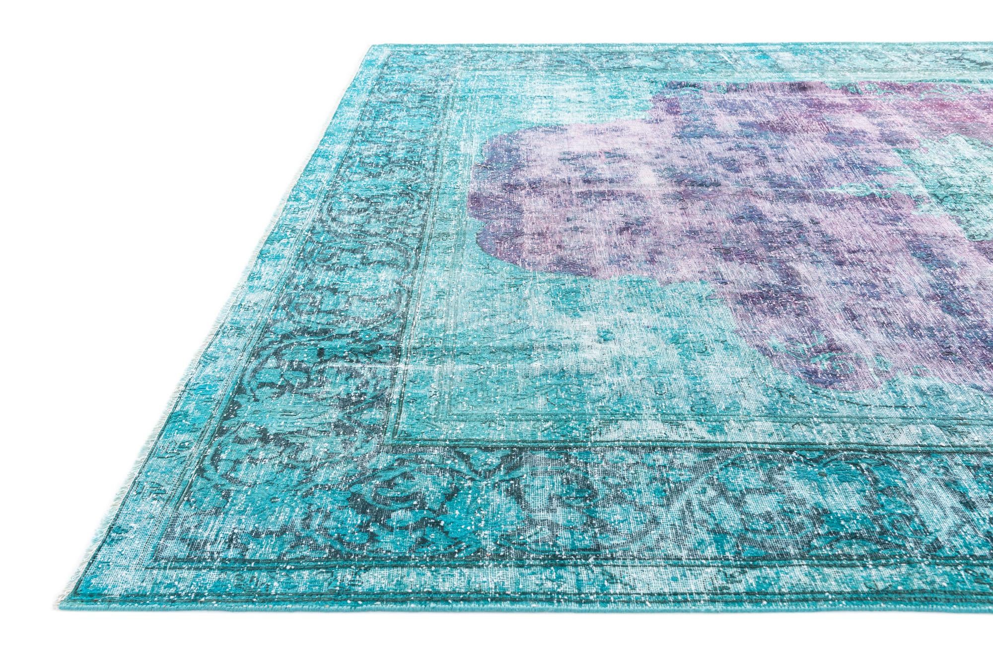 9' 7 x 12' 8 Hand Knotted Ultra Vintage Persian Wool Rug