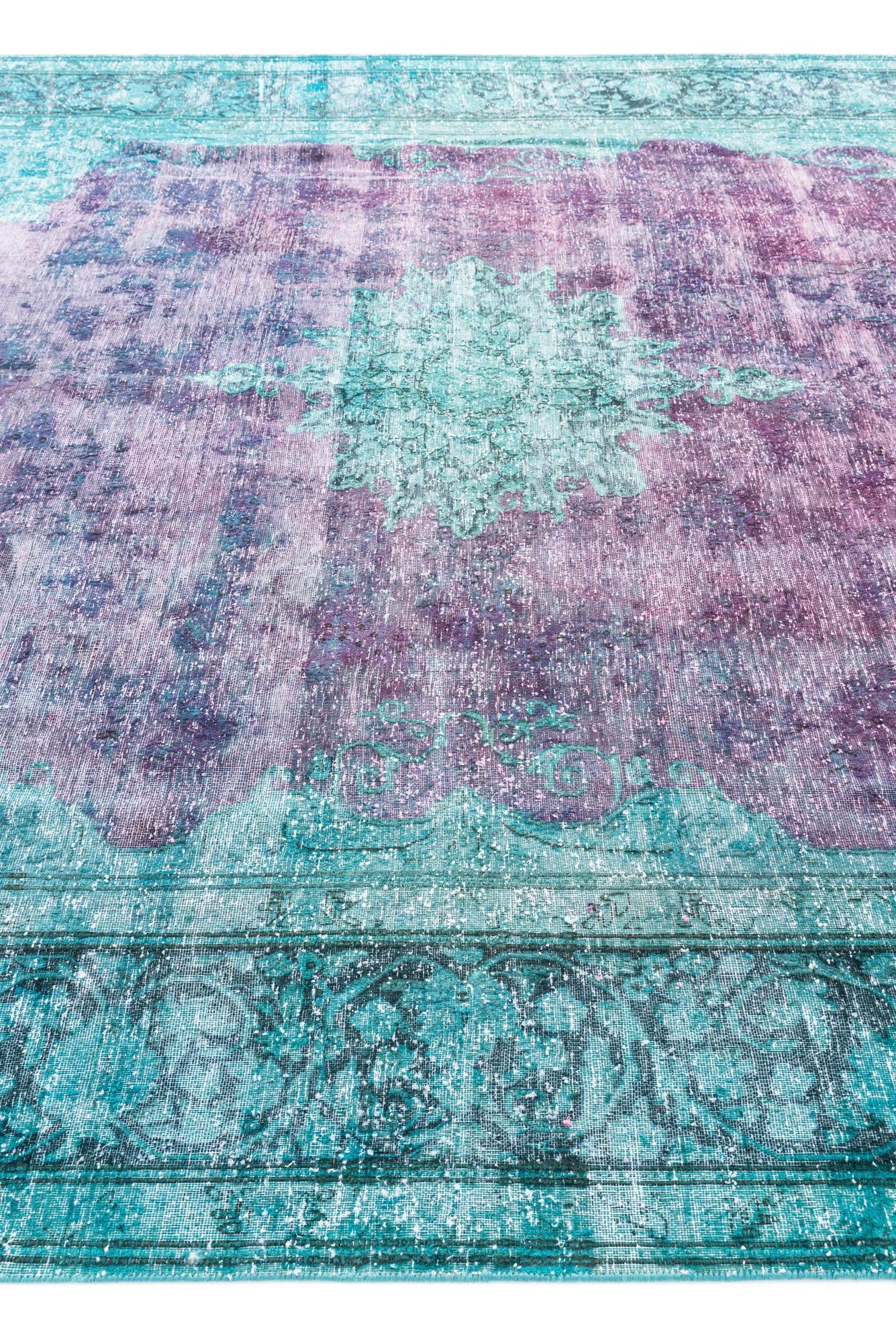 9' 7 x 12' 8 Hand Knotted Ultra Vintage Persian Wool Rug