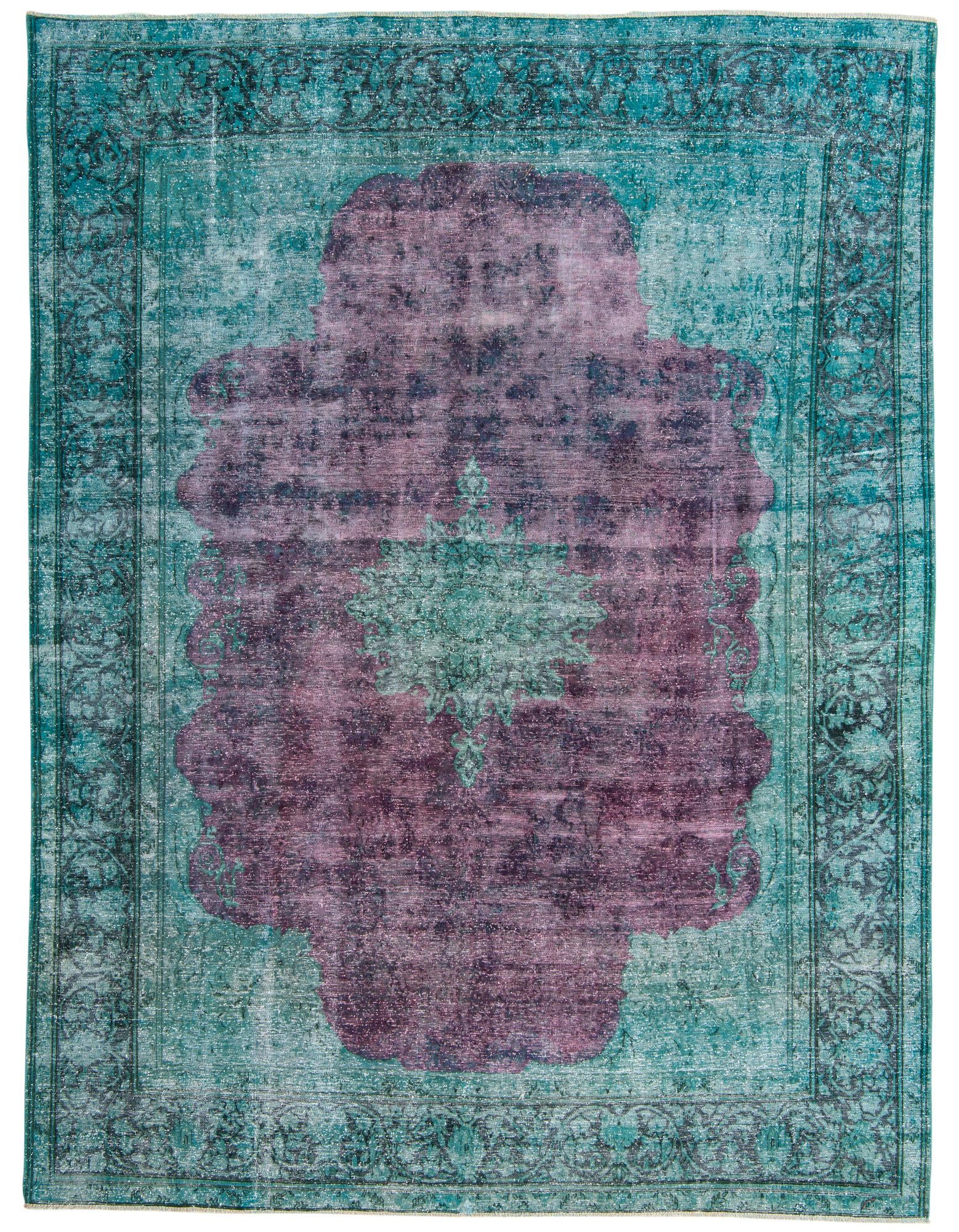 9' 7 x 12' 8 Hand Knotted Ultra Vintage Persian Wool Rug