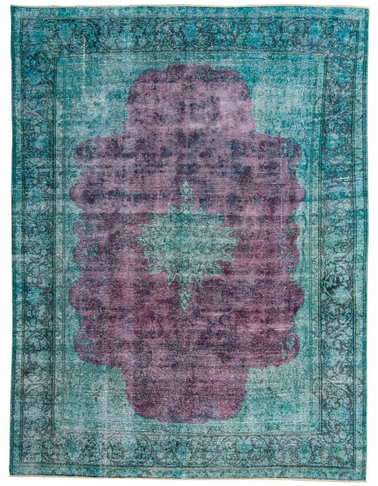 Detail image of 9' 7 x 12' 8 Hand Knotted Ultra Vintage Persian Wool Rug