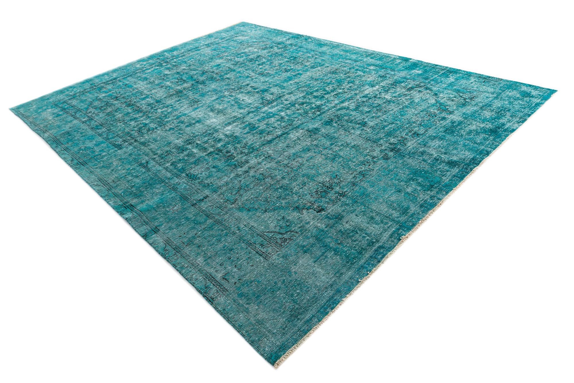 9' 3 x 12' 6 Hand Knotted Ultra Vintage Persian Wool Rug