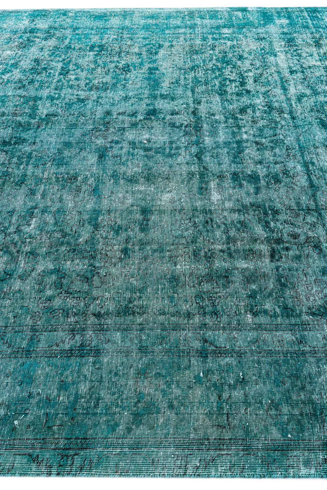 9' 3 x 12' 6 Hand Knotted Ultra Vintage Persian Wool Rug