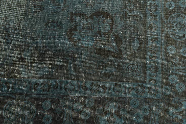 Detail image of 6' 2 x 9' 4 Hand Knotted Ultra Vintage Persian Wool Rug