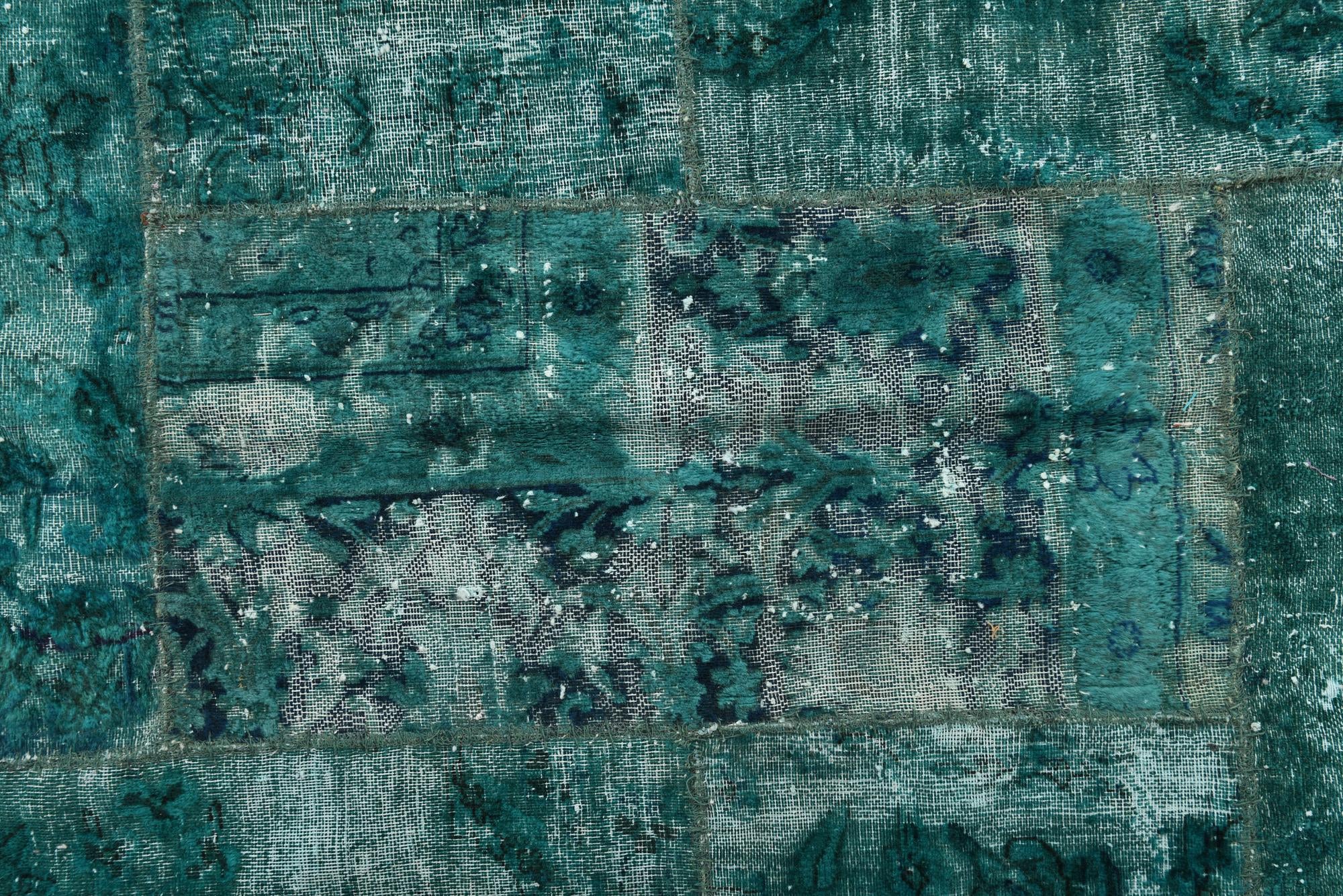5' 8 x 8' Hand Knotted Ultra Vintage Persian Wool Rug
