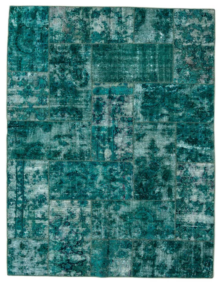 Detail image of 5' 8 x 8' Hand Knotted Ultra Vintage Persian Wool Rug