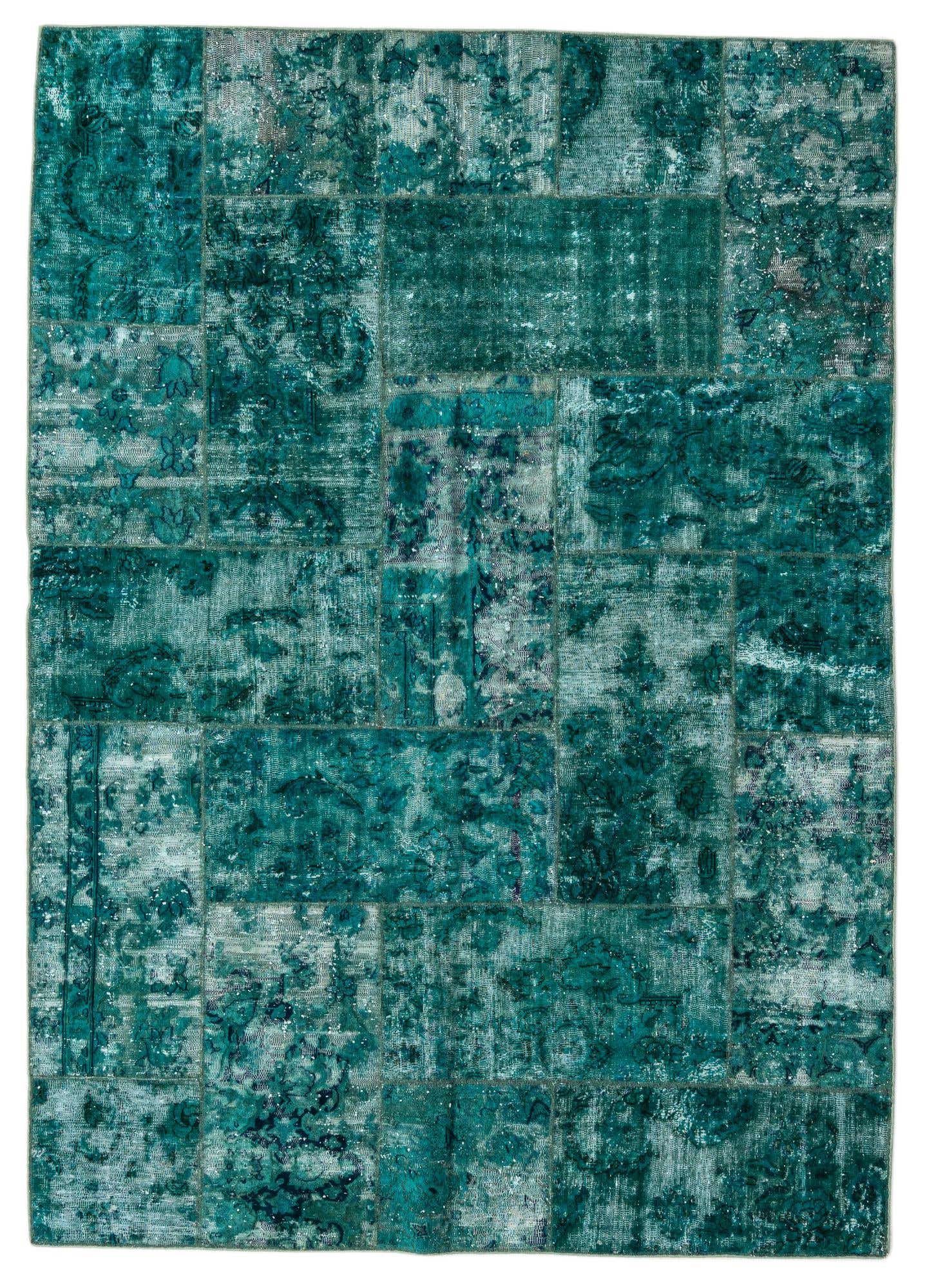 5' 8 x 8' Hand Knotted Ultra Vintage Persian Wool Rug
