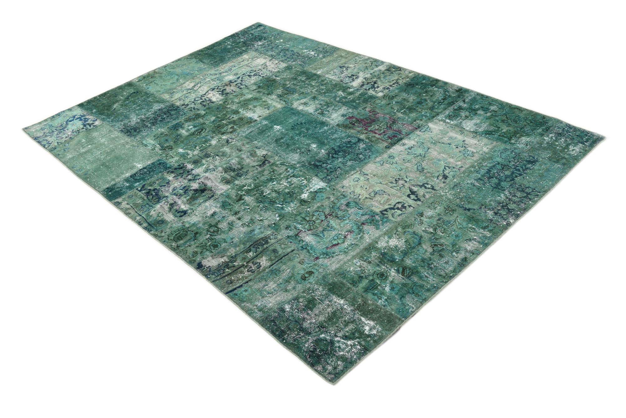 5' 7 x 8' Hand Knotted Ultra Vintage Persian Wool Rug