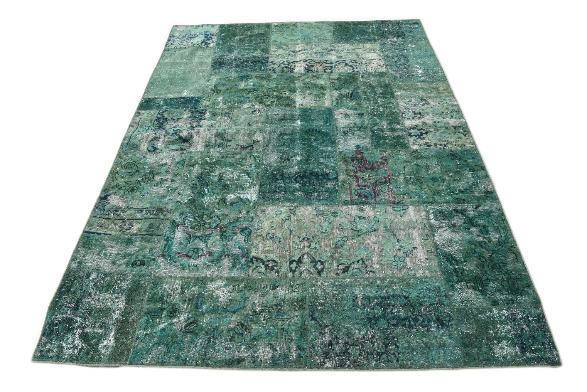 5' 7 x 8' Hand Knotted Ultra Vintage Persian Wool Rug
