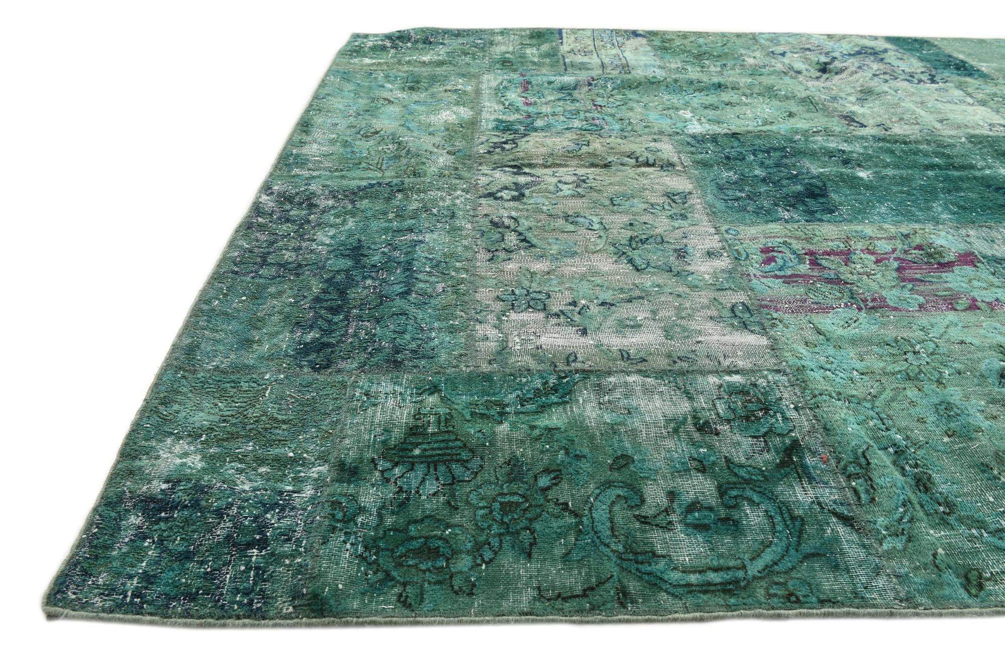 5' 7 x 8' Hand Knotted Ultra Vintage Persian Wool Rug