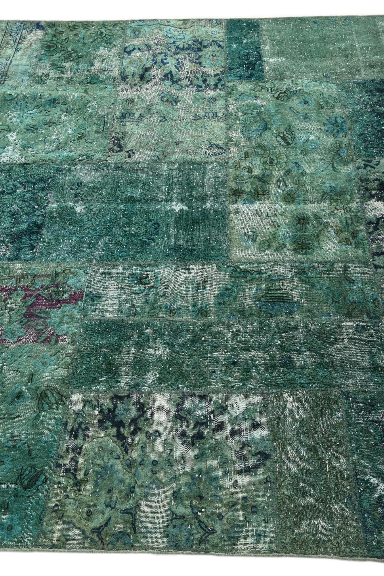 5' 7 x 8' Hand Knotted Ultra Vintage Persian Wool Rug
