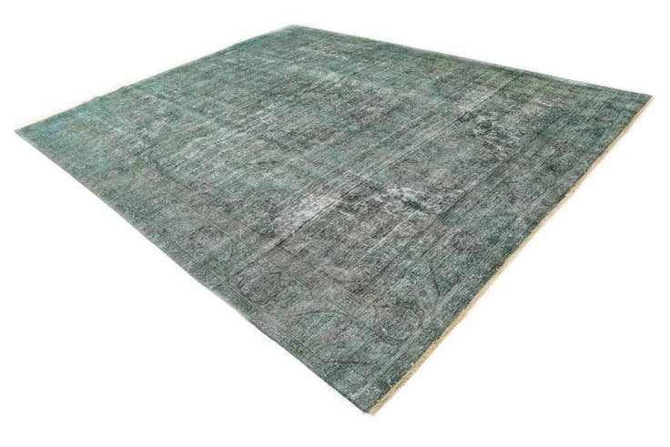 Detail image of 9' 8 x 12' Hand Knotted Ultra Vintage Persian Wool Rug