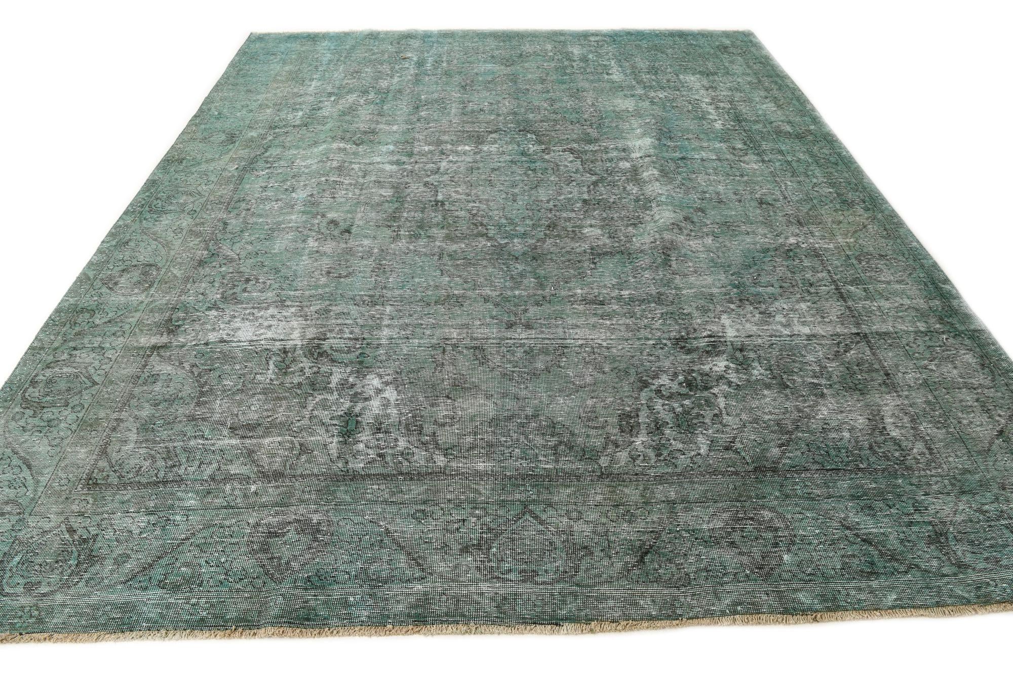9' 8 x 12' Hand Knotted Ultra Vintage Persian Wool Rug