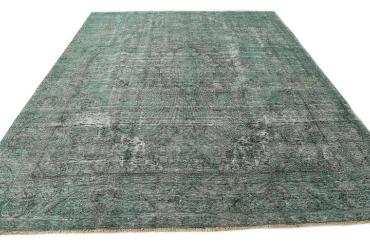 9' 8 x 12' Hand Knotted Ultra Vintage Persian Wool Rug