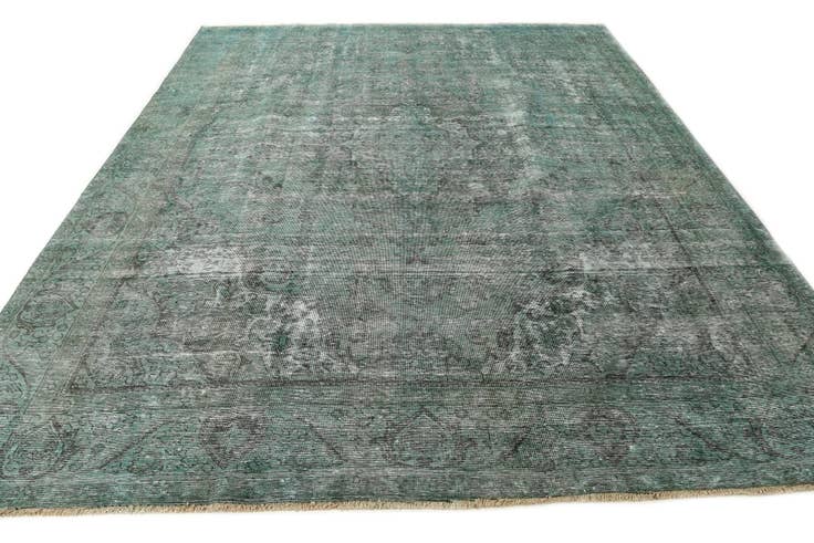 Detail image of 9' 8 x 12' Hand Knotted Ultra Vintage Persian Wool Rug
