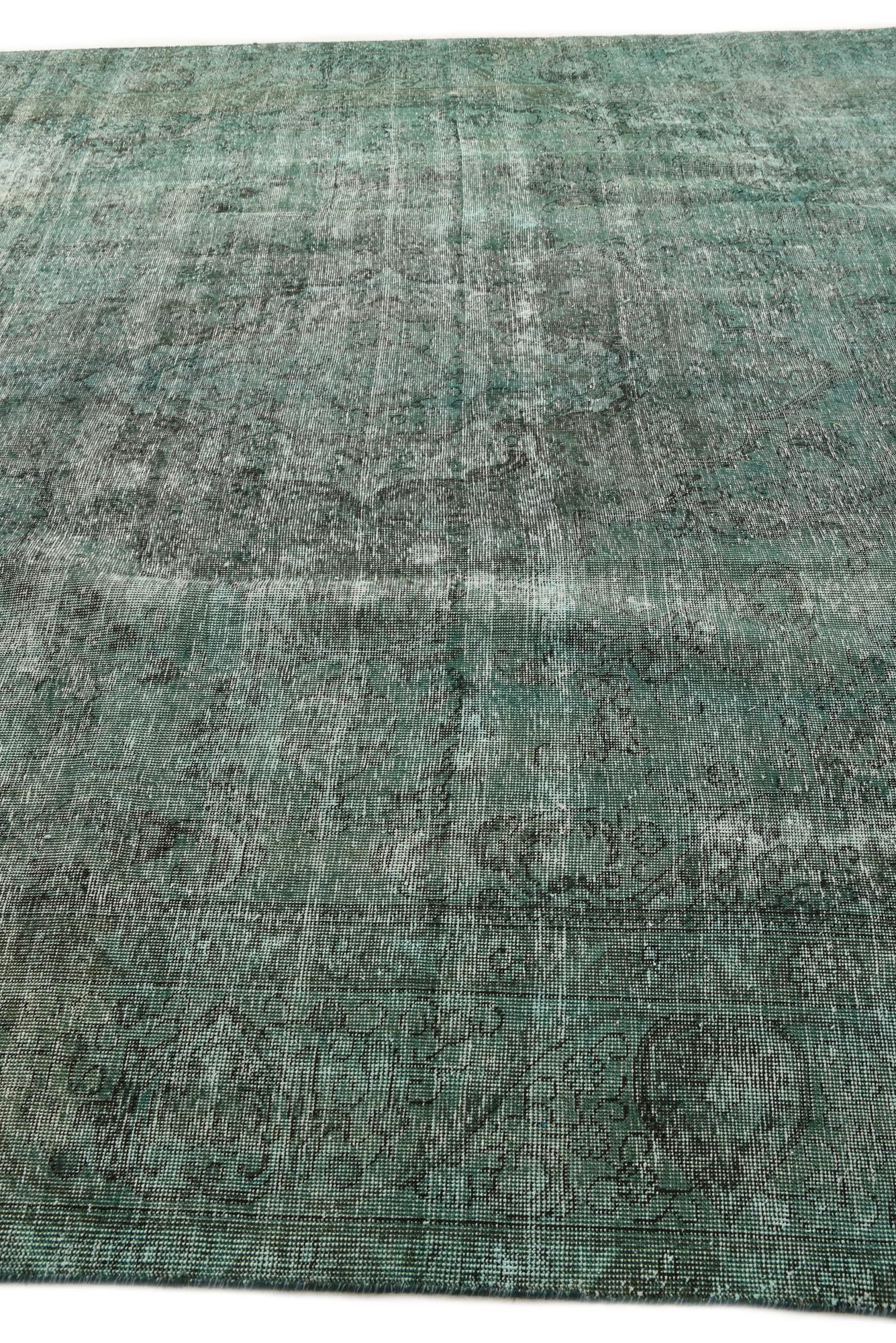 9' 8 x 12' Hand Knotted Ultra Vintage Persian Wool Rug