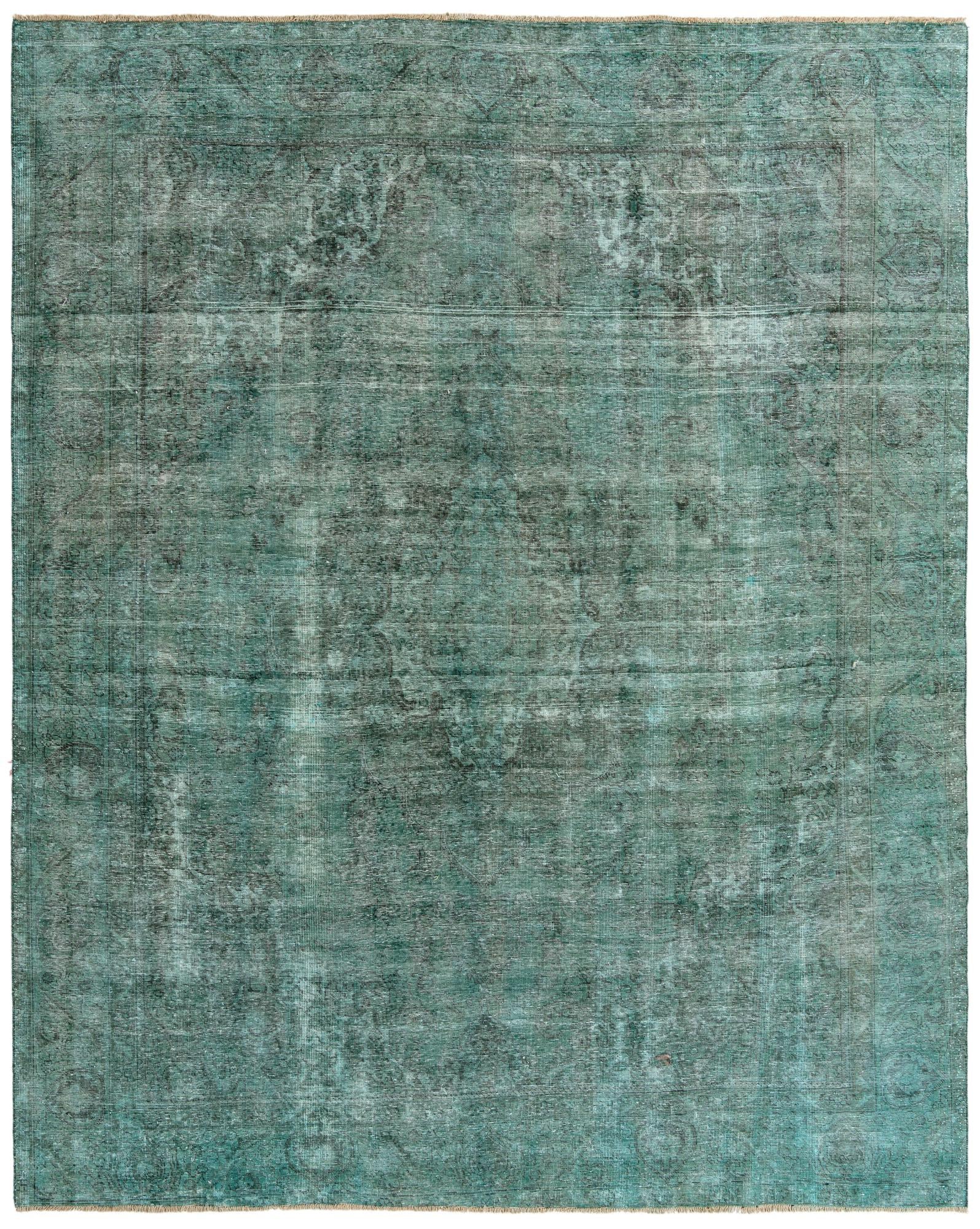 9' 8 x 12' Hand Knotted Ultra Vintage Persian Wool Rug
