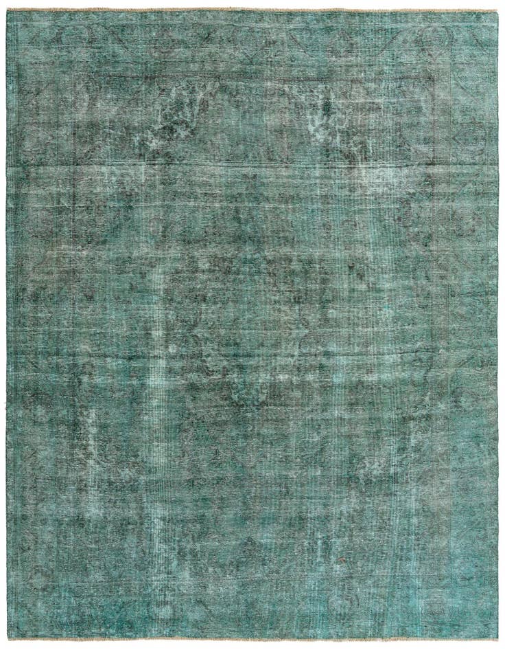 Detail image of 9' 8 x 12' Hand Knotted Ultra Vintage Persian Wool Rug