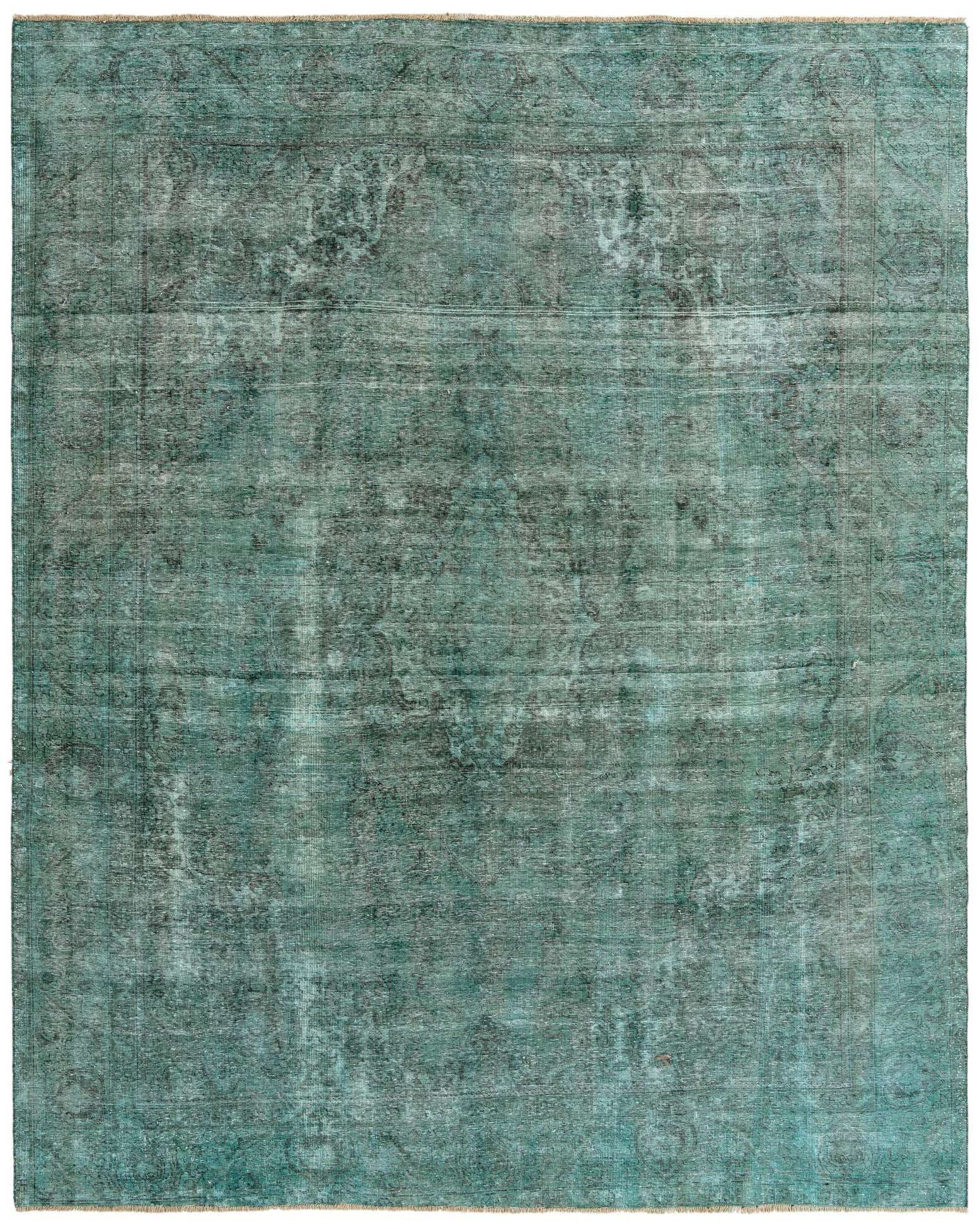9' 8 x 12' Hand Knotted Ultra Vintage Persian Wool Rug