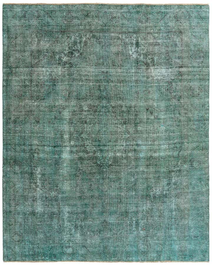 9' 8 x 12' Hand Knotted Ultra Vintage Persian Wool Rug