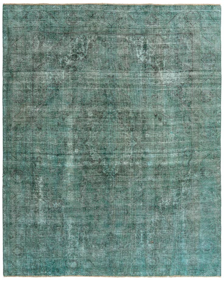 Detail image of 9' 8 x 12' Hand Knotted Ultra Vintage Persian Wool Rug