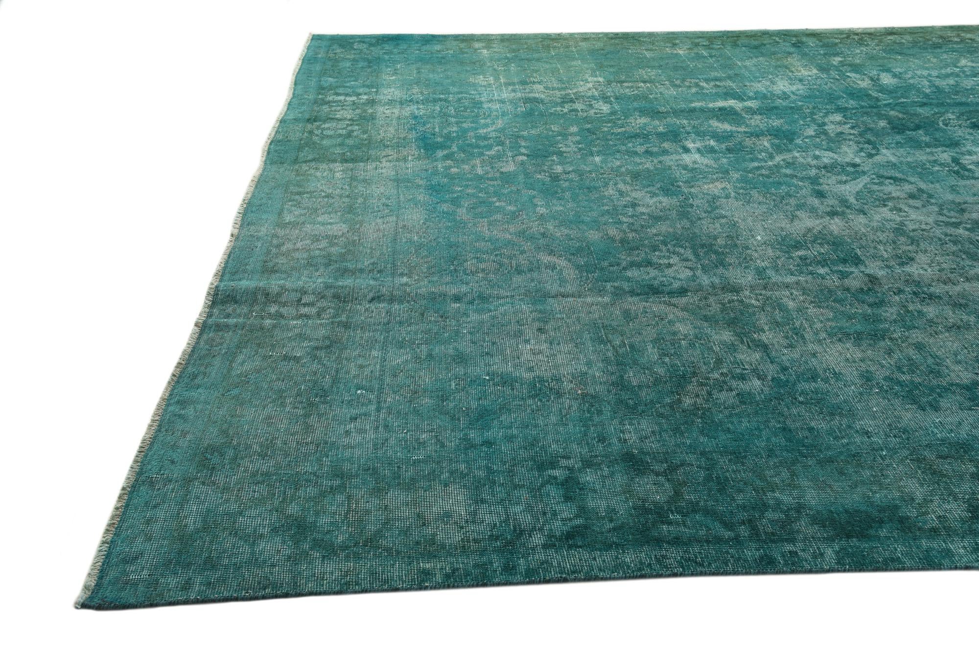 9' 8 x 13' Hand Knotted Ultra Vintage Persian Wool Rug