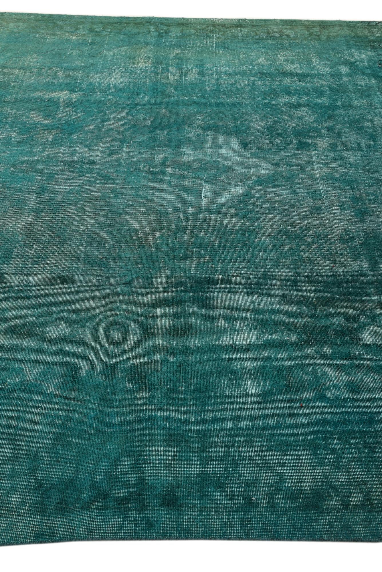 9' 8 x 13' Hand Knotted Ultra Vintage Persian Wool Rug