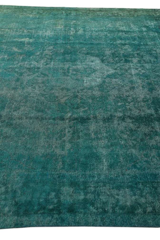 9' 8 x 13' Hand Knotted Ultra Vintage Persian Wool Rug