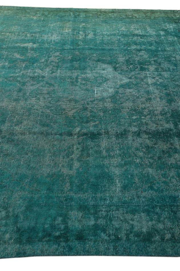 Detail image of 9' 8 x 13' Hand Knotted Ultra Vintage Persian Wool Rug