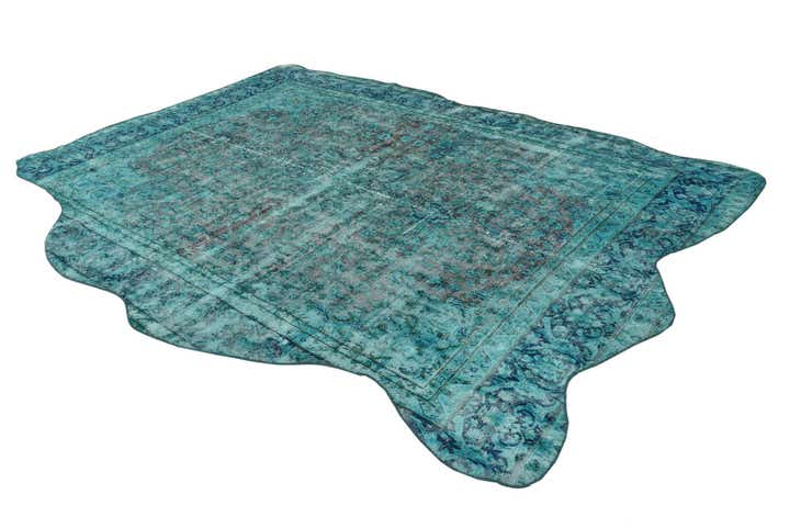 9' 2 x 12' 3 Hand Knotted Ultra Vintage Persian Wool Rug