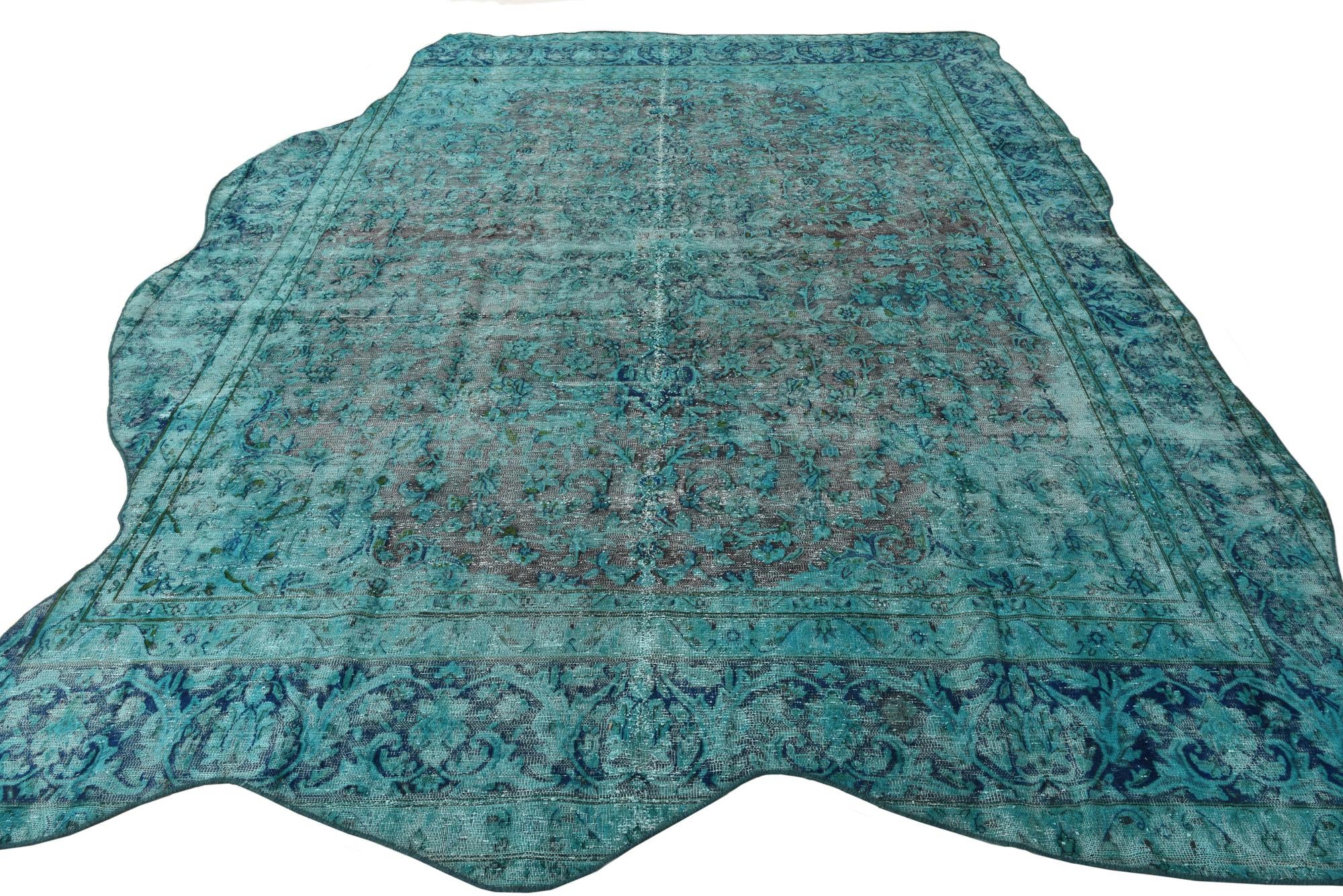 9' 2 x 12' 3 Hand Knotted Ultra Vintage Persian Wool Rug