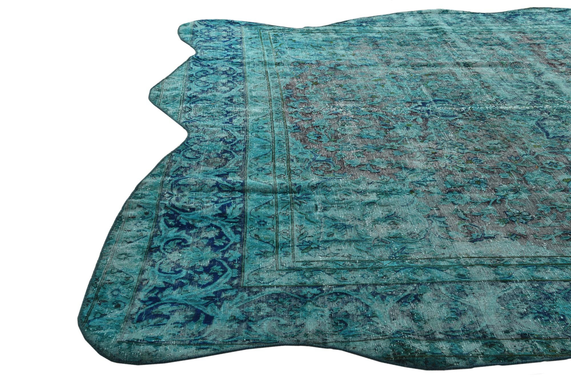 9' 2 x 12' 3 Hand Knotted Ultra Vintage Persian Wool Rug