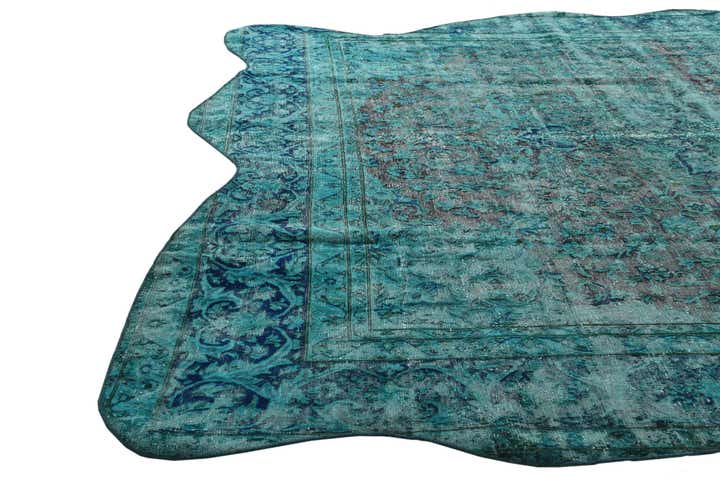 9' 2 x 12' 3 Hand Knotted Ultra Vintage Persian Wool Rug