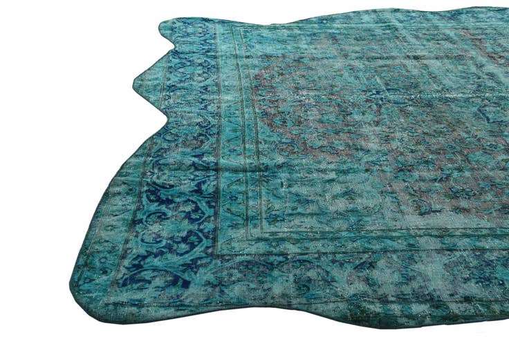 Detail image of 9' 2 x 12' 3 Hand Knotted Ultra Vintage Persian Wool Rug