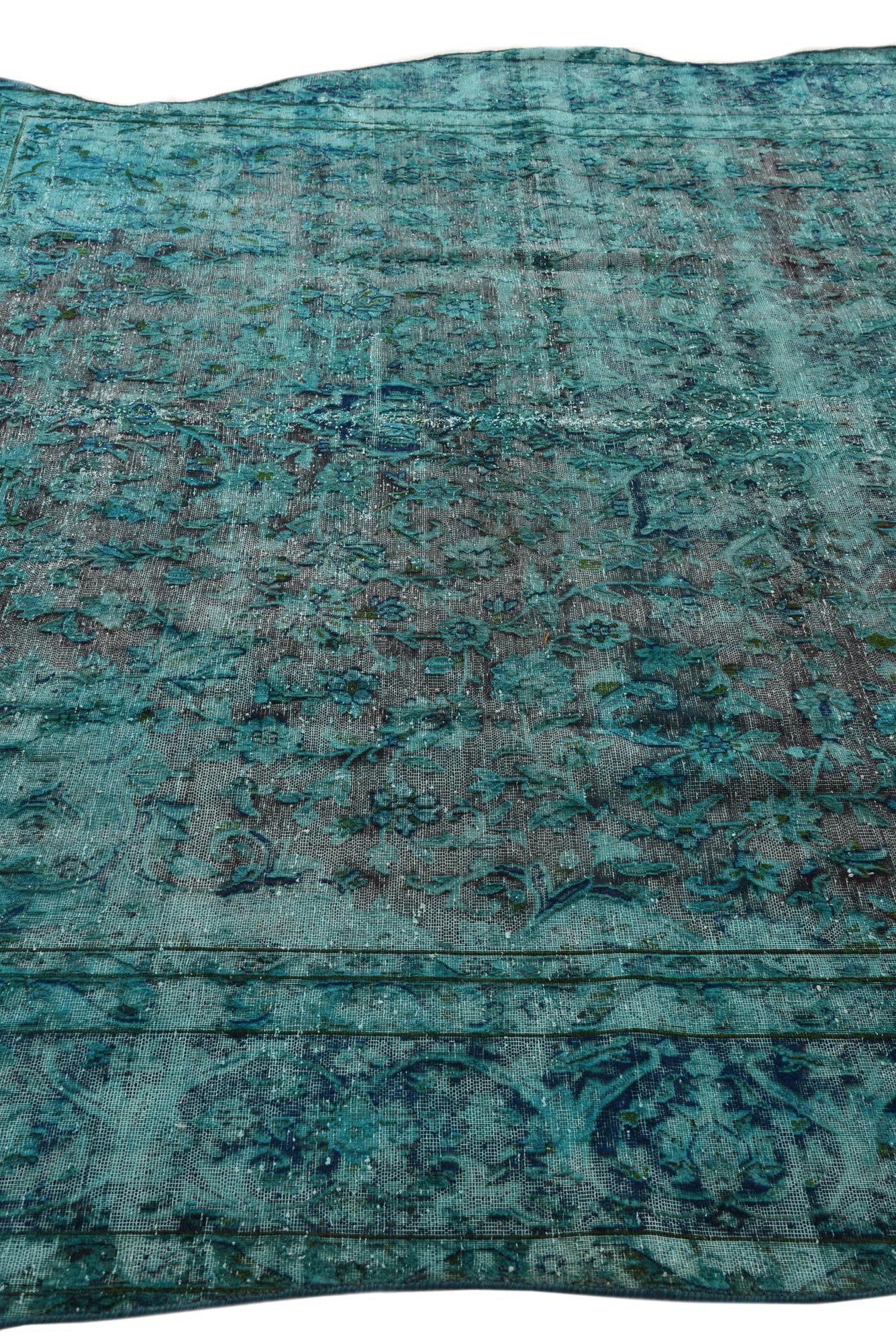 9' 2 x 12' 3 Hand Knotted Ultra Vintage Persian Wool Rug