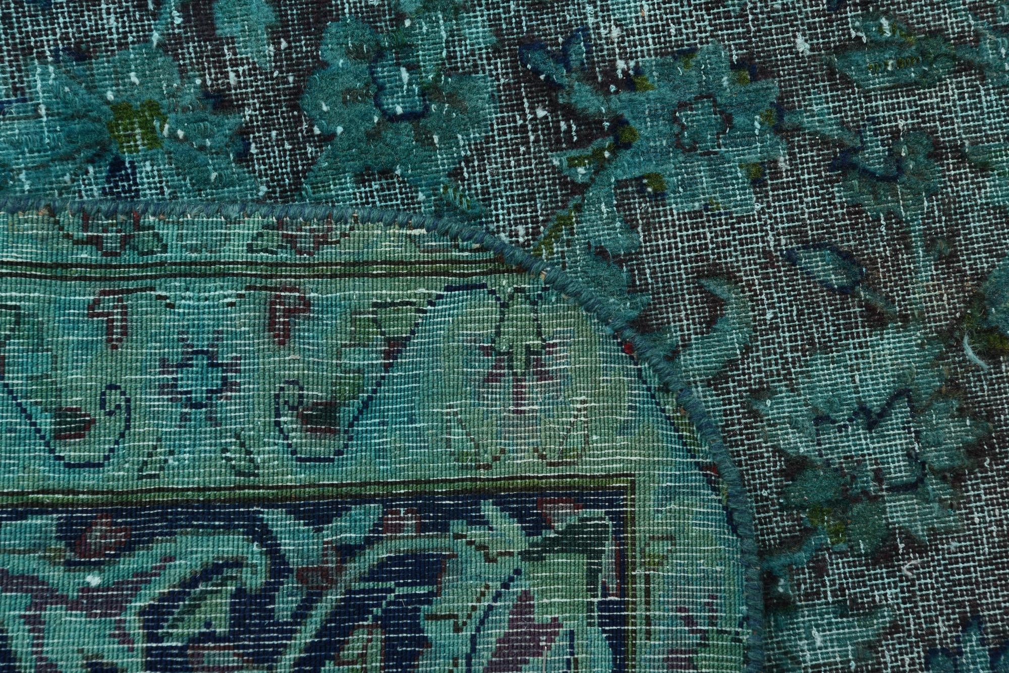 9' 2 x 12' 3 Hand Knotted Ultra Vintage Persian Wool Rug