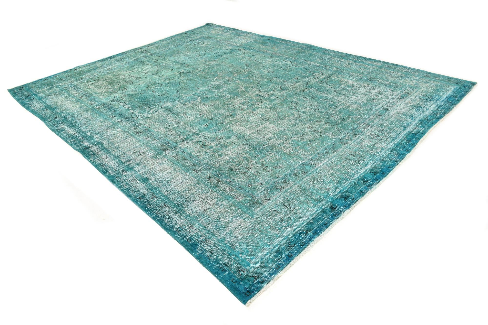 9' 7 x 12' 5 Hand Knotted Ultra Vintage Persian Wool Rug