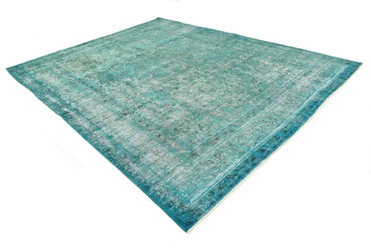 Detail image of 9' 7 x 12' 5 Hand Knotted Ultra Vintage Persian Wool Rug
