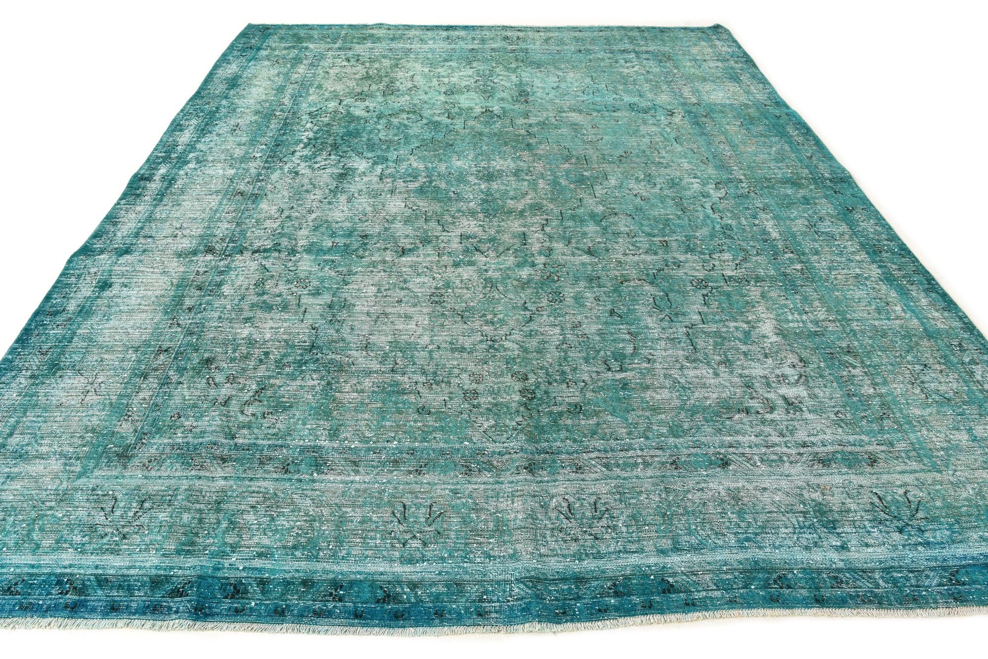9' 7 x 12' 5 Hand Knotted Ultra Vintage Persian Wool Rug