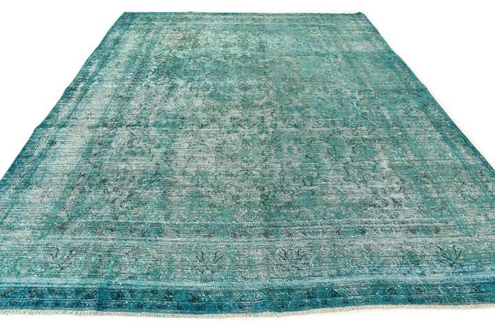 9' 7 x 12' 5 Hand Knotted Ultra Vintage Persian Wool Rug