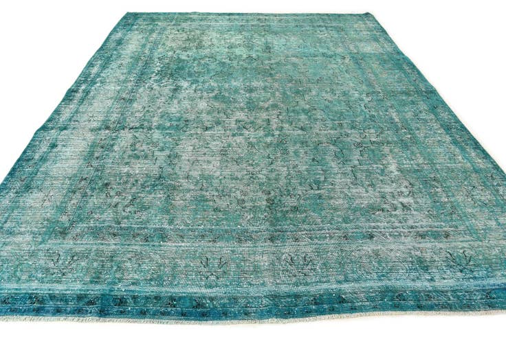 Detail image of 9' 7 x 12' 5 Hand Knotted Ultra Vintage Persian Wool Rug