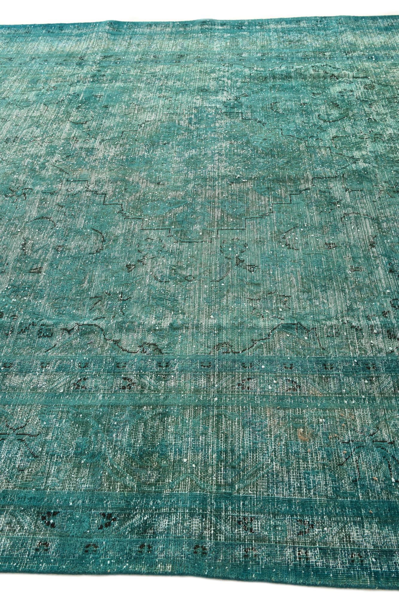 9' 7 x 12' 5 Hand Knotted Ultra Vintage Persian Wool Rug