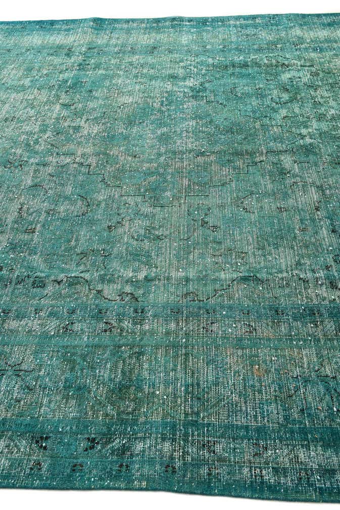 9' 7 x 12' 5 Hand Knotted Ultra Vintage Persian Wool Rug