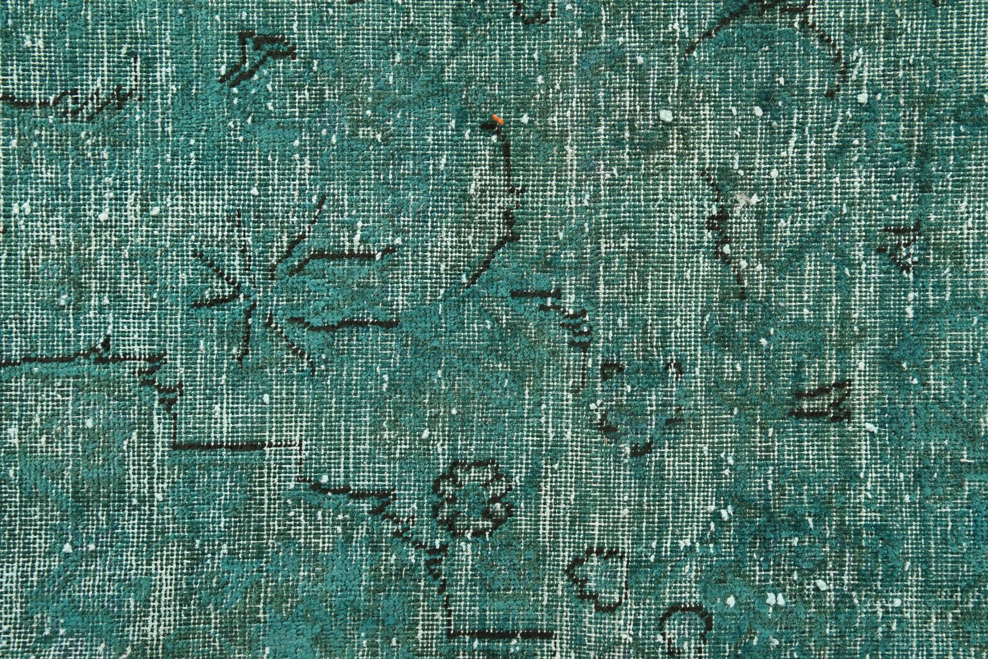 9' 7 x 12' 5 Hand Knotted Ultra Vintage Persian Wool Rug