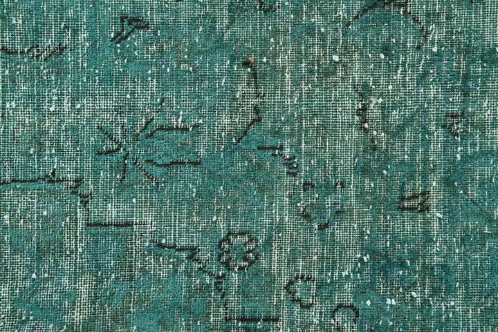 9' 7 x 12' 5 Hand Knotted Ultra Vintage Persian Wool Rug
