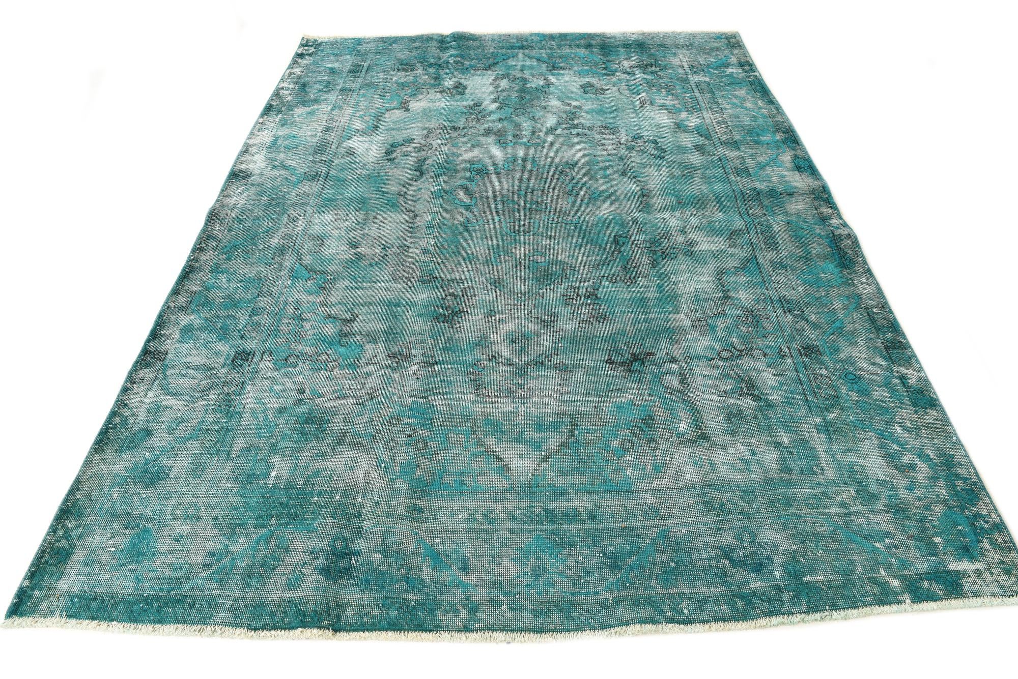 6' 5 x 8' 9 Hand Knotted Ultra Vintage Persian Wool Rug