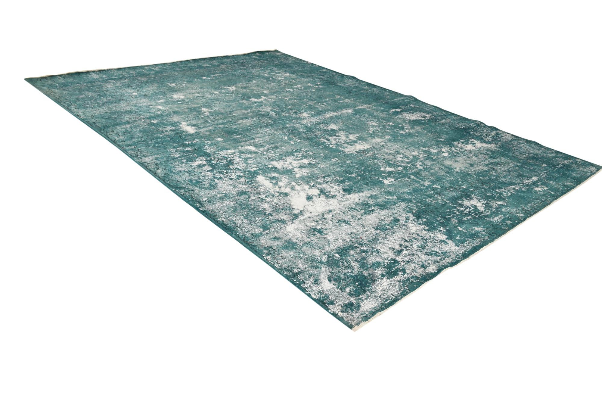 9' 8 x 13' Hand Knotted Ultra Vintage Persian Wool Rug
